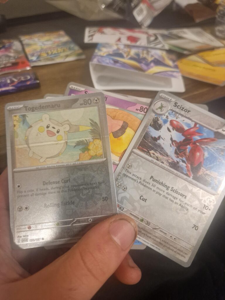 I pulled togedemaru with this weird front anybody knows if its just a print fault