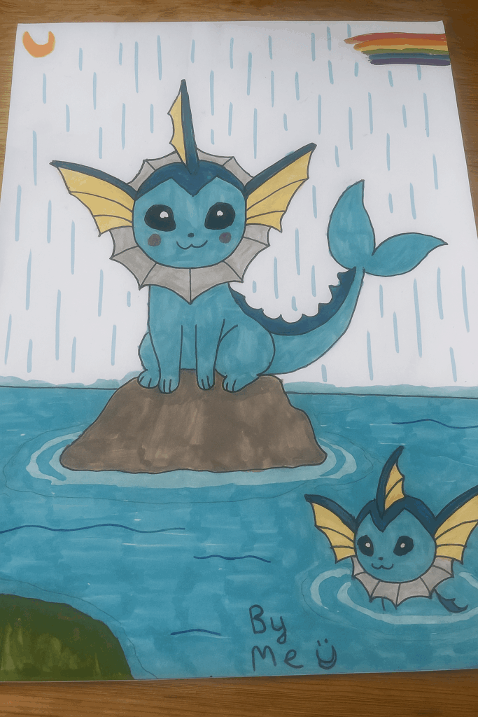 Have some Vaporeon fan art!! What are yalls opinions on this one?