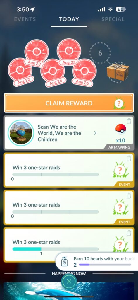 Having an issue with field research not counting 1* raids… Anyone else?