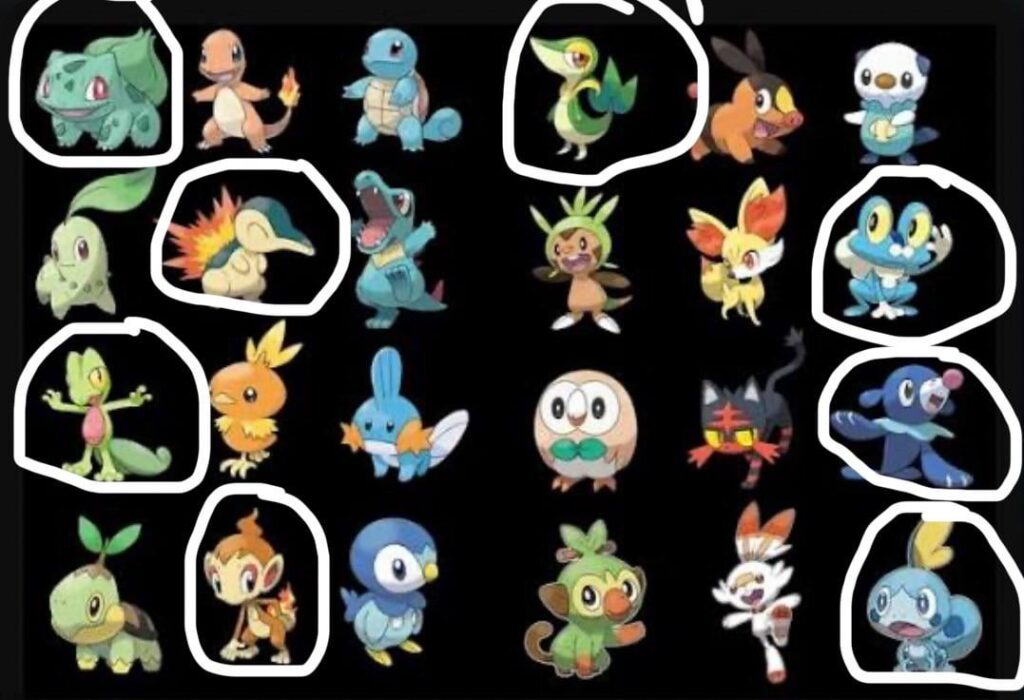 Are my first starter pokemon valid (NOT FAVOURITE)