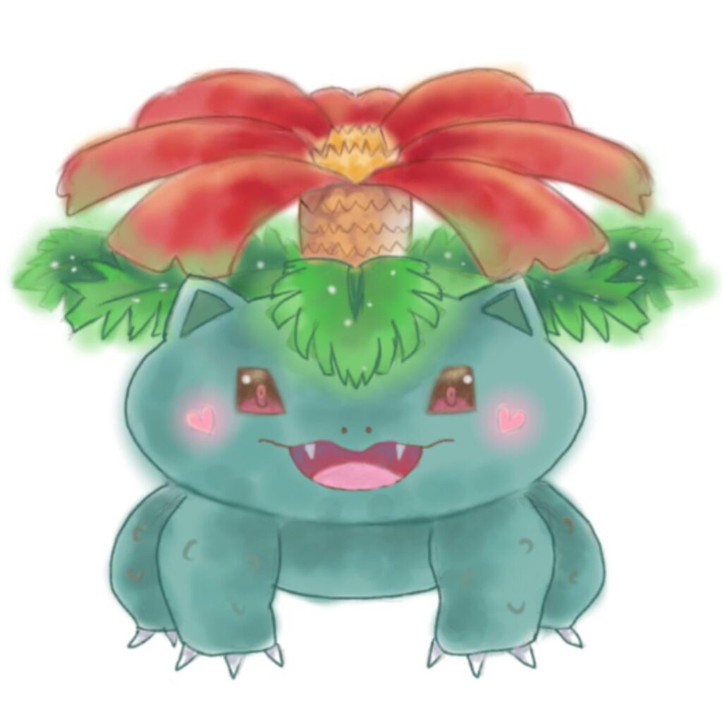 Soft Venusaur 🍀 I drew this on my Ipad