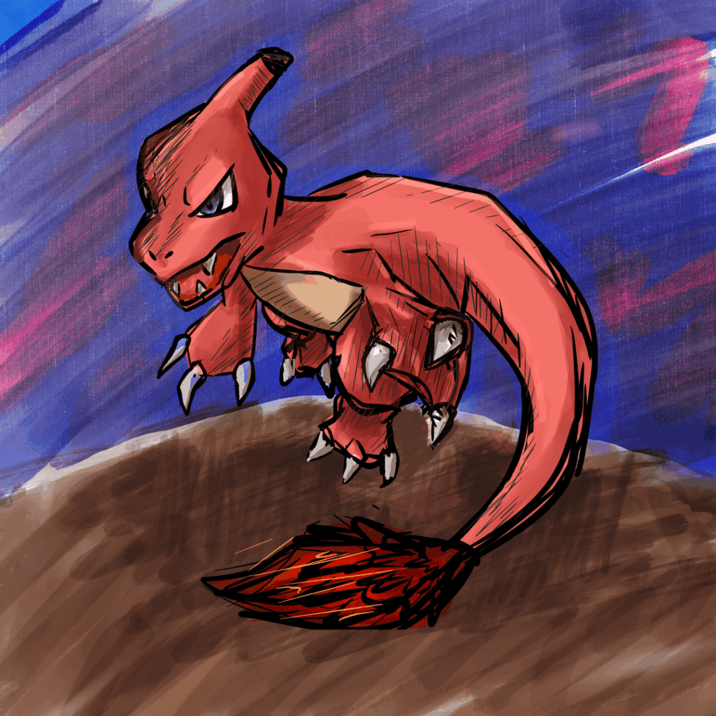 Drew Charmeleon (one of the best middle evo starter's imo) [OC]