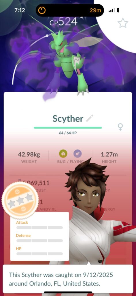 Probably the rarest mon I’ve ever caught, a shadow shnundo!