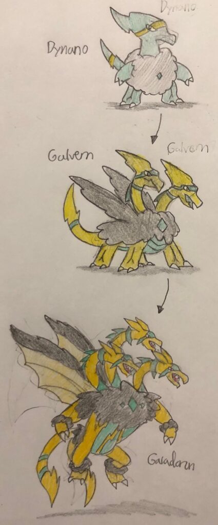 Electric Dragon Fakémon - Pseudo-Legendary | Drawing By [JJSponge120]
