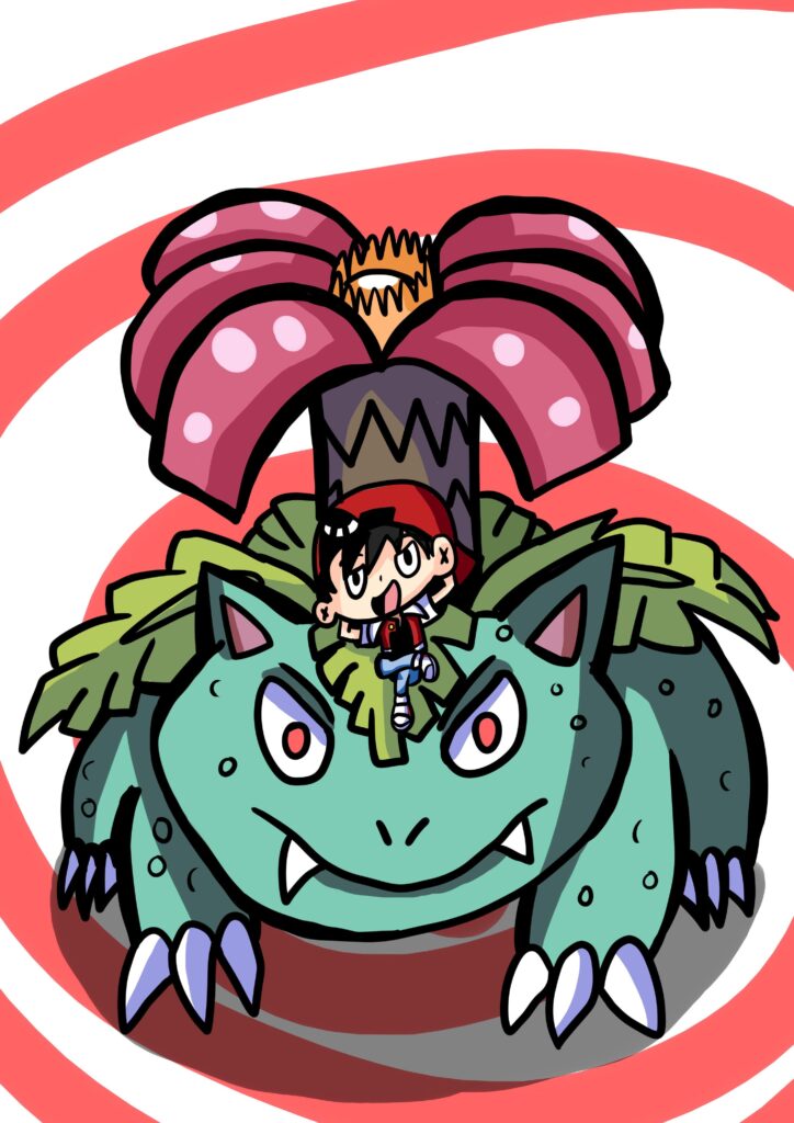 Red Mangá and Venusaur