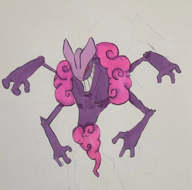 Alternative haunter evolution rough sketch