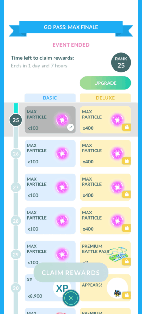 Max Finale Pass not actually over?