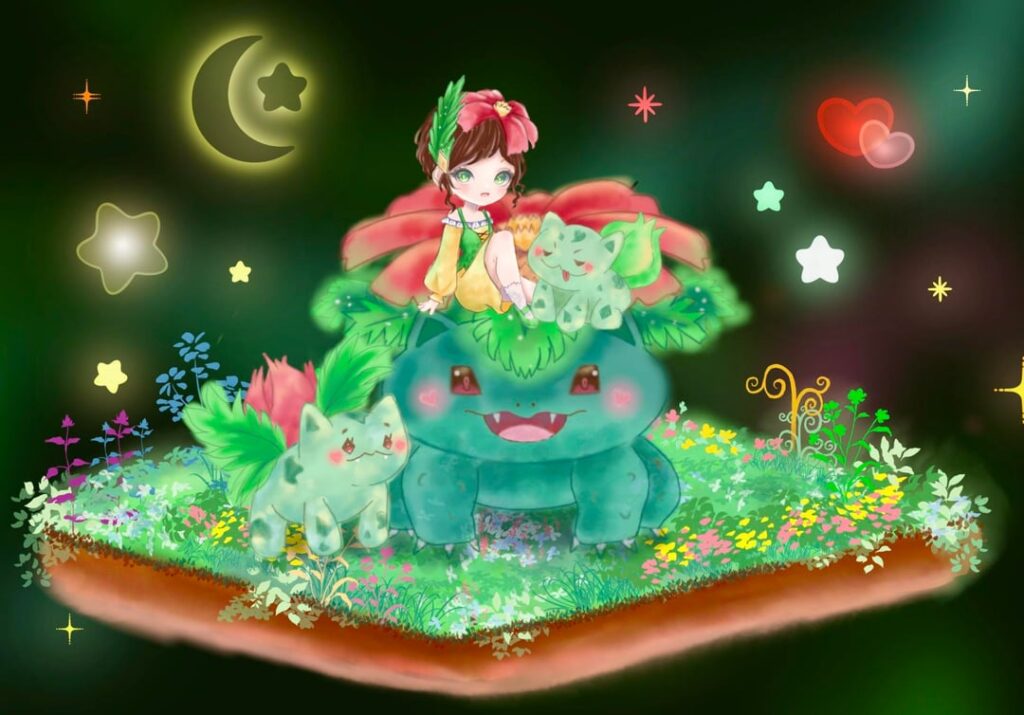 Soft Bulbasaur Ivysaur Venusaur family ( ꈍᴗꈍ)