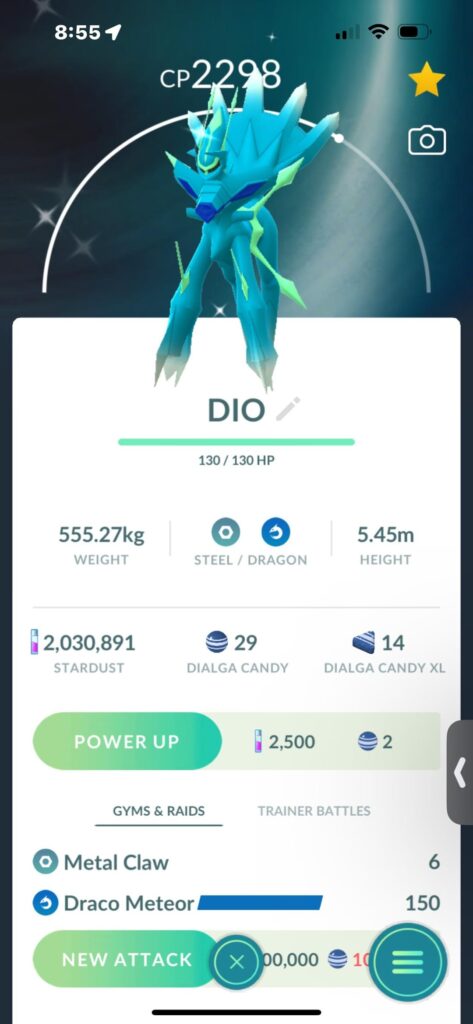 Me: Arceus, may I please get a roar of time Dialga.                                    Arceus: