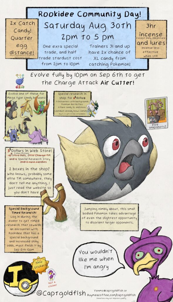 Rookidee Community Day Saturday! (Final draft?)