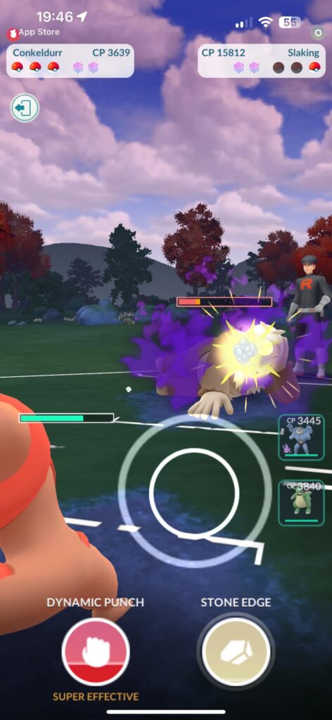 New update shows whether a charged move is super effective in battle