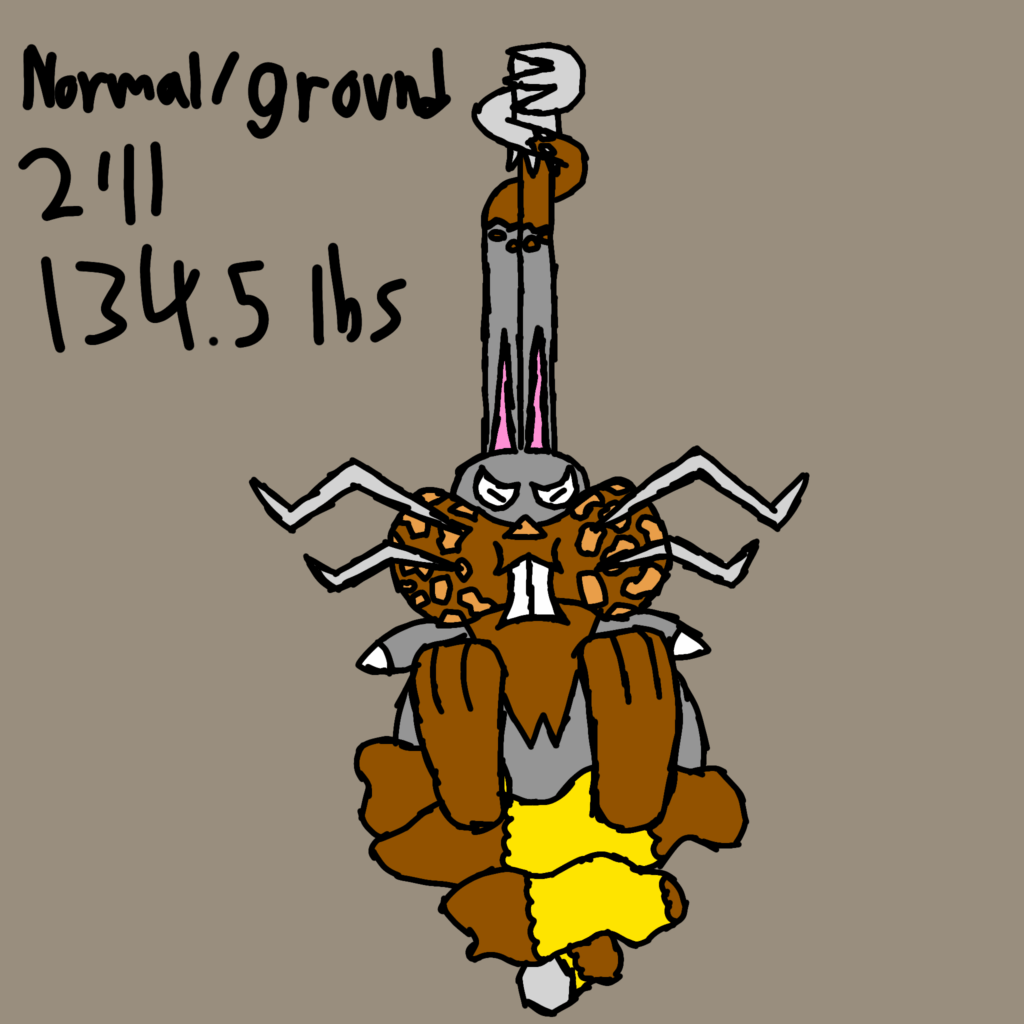 Creating a mega evolution every day until Pokemon legends z-a comes out - Day 20: Mega diggersby