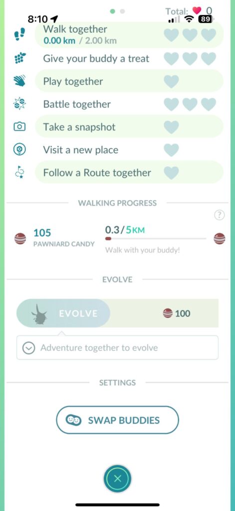 How does he evolve?