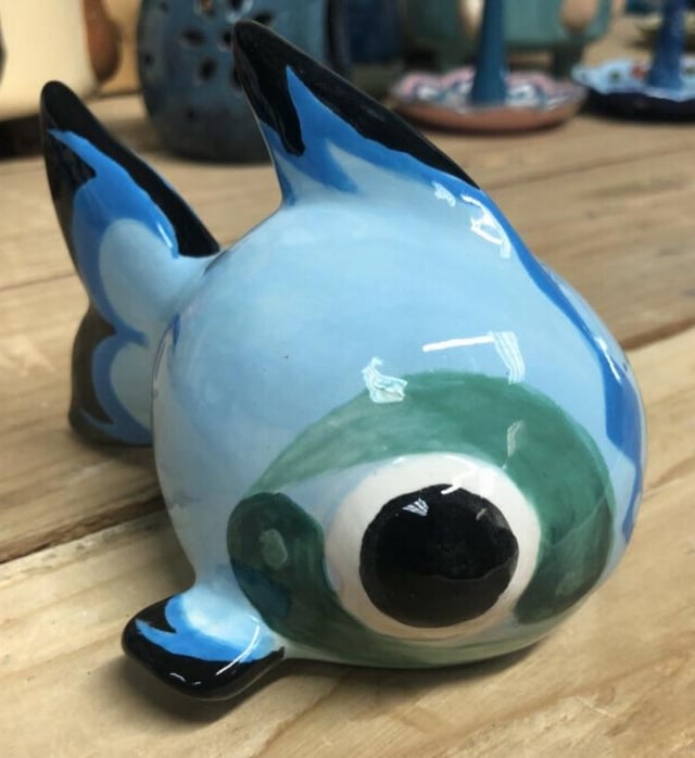 Shiny Chi-Yu I made at a pottery studio! [OC]