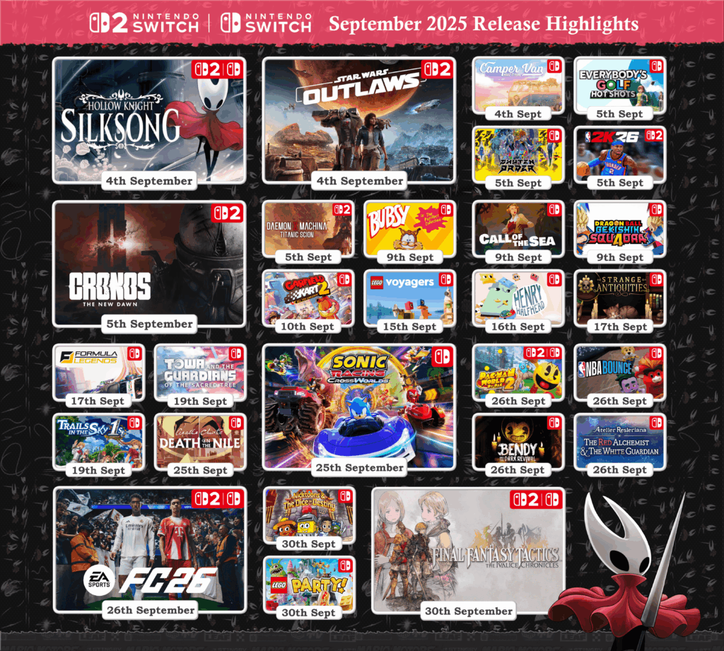 It's a new month of Nintendo Switch 2 and Nintendo Switch releases. What's on your wishlist for September?