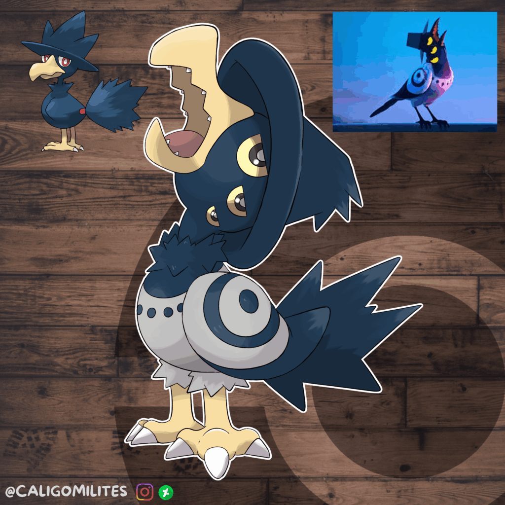 KPop Demon Hunters - Magpie - Fakemon Design - Murkrow