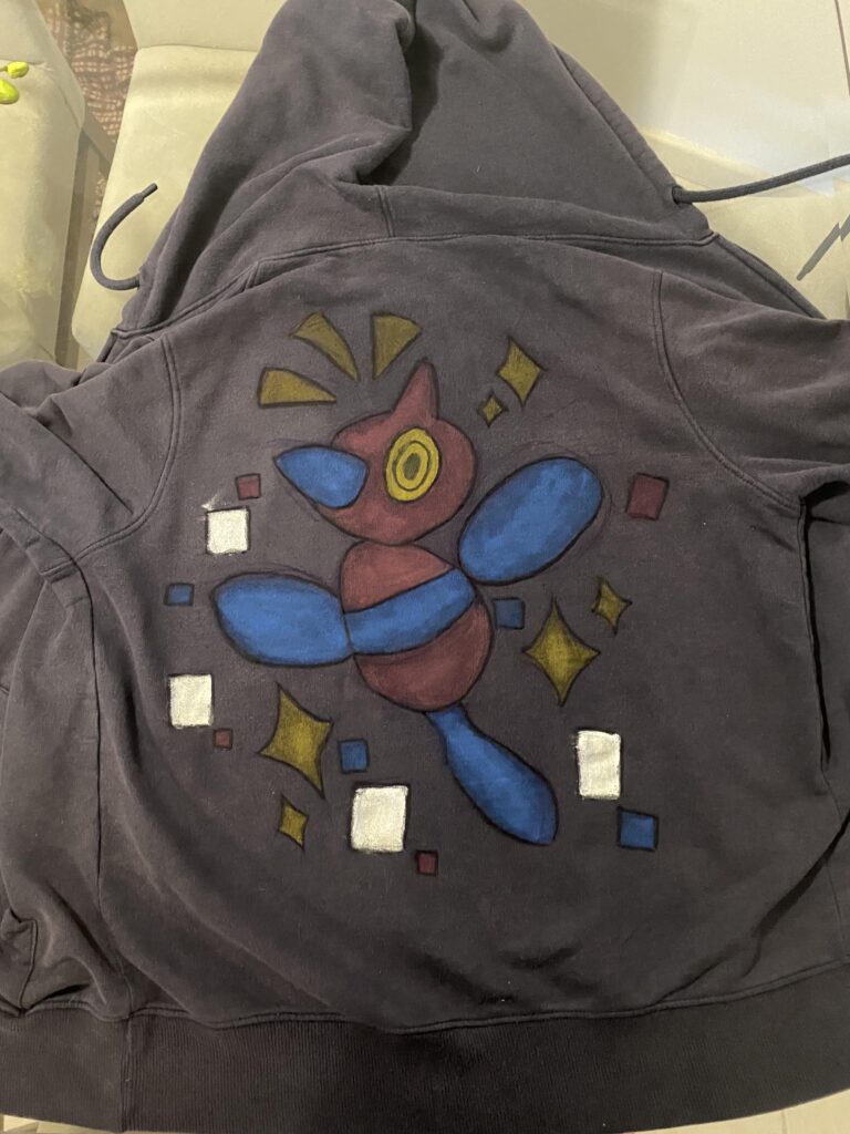 porygon jacket i painted!!