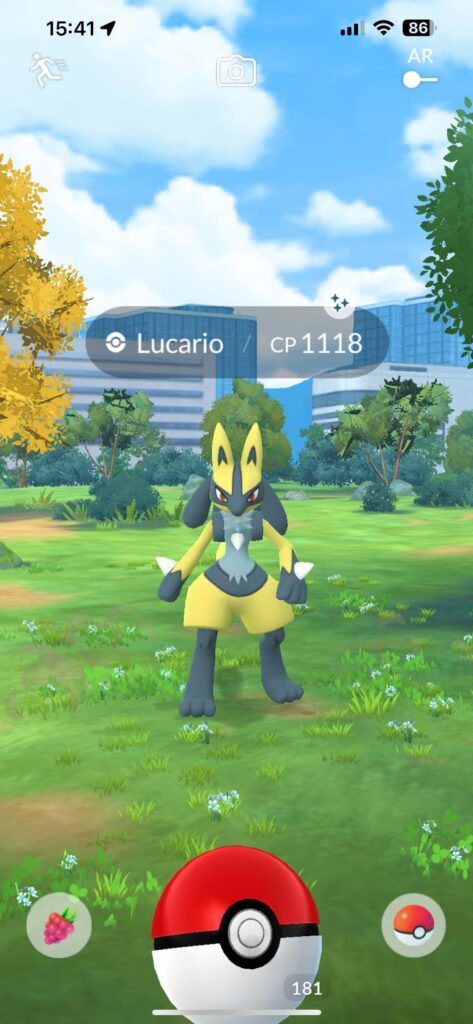 I just got a shiny Lucario from the GO Pass????