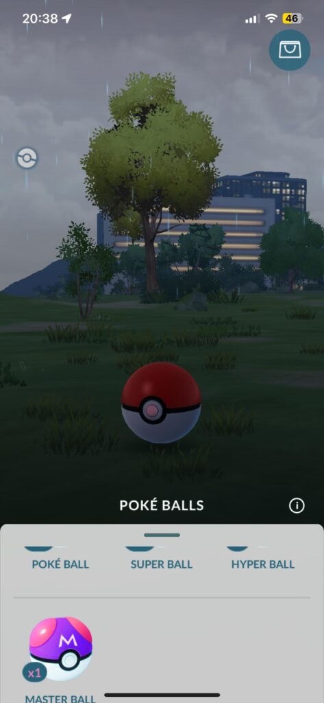 What happens if i use masterball while fast catching?