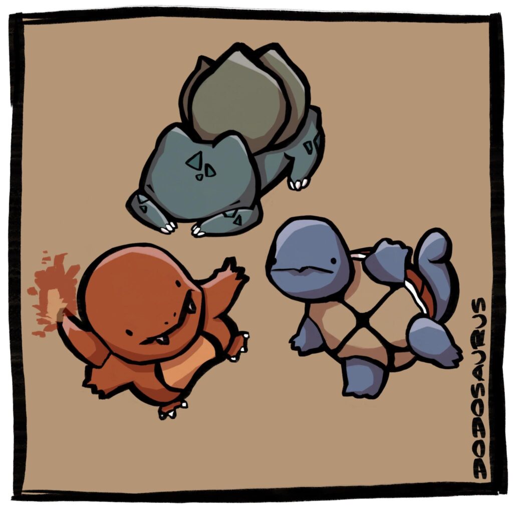 Kanto starters [OC]