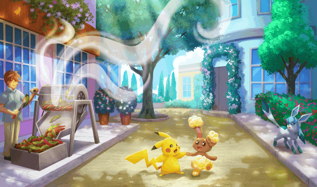 Woke Up this Morning (Pikachu and Buneary date). Commissioned by me.