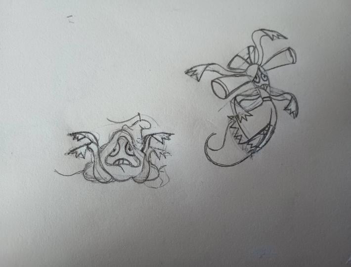 Here are some old designs I forget about for a fakemon line