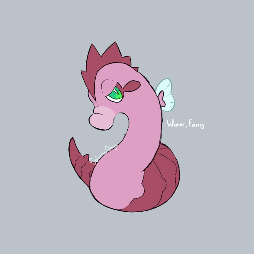 Swirlurae - Pipefish Pokemon Doodle