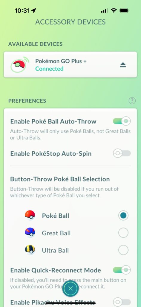 Pokémon Go++ won’t stop spinning stops