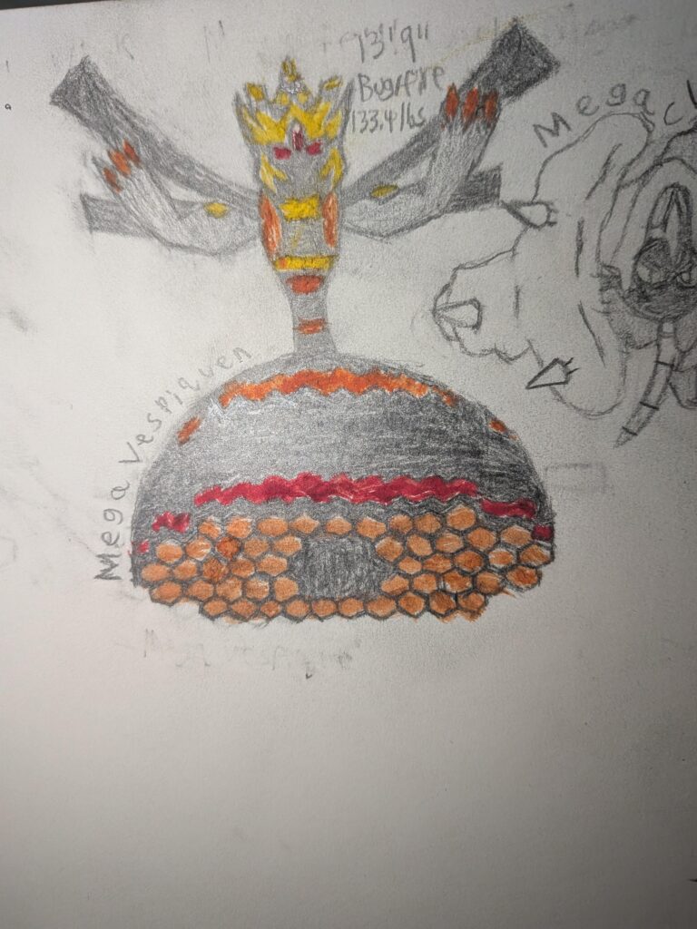 Creating a mega evolution every day until Pokemon legends z-a comes out - Day 2: Mega vespiquen