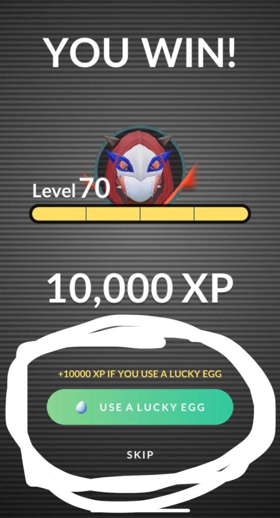 Motion to move this somewhere else out of the way bc I just want to spam tap and get through all drops and not accidentally use lucky eggs