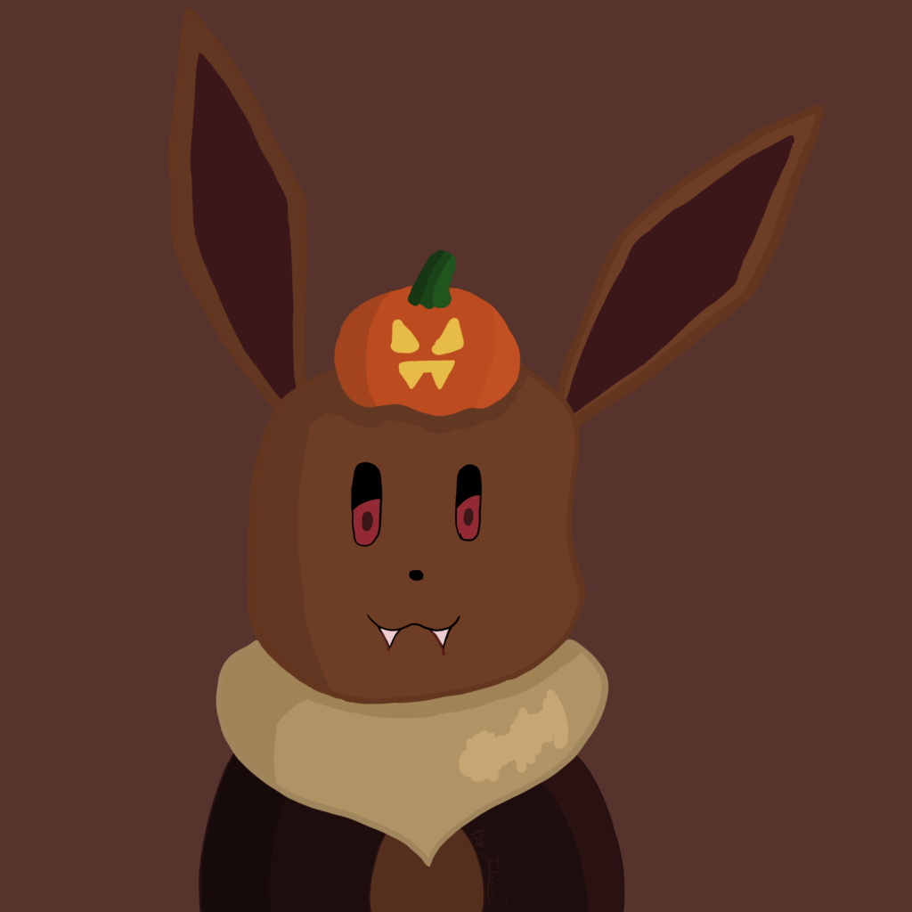 Evee but in a halloween style :)