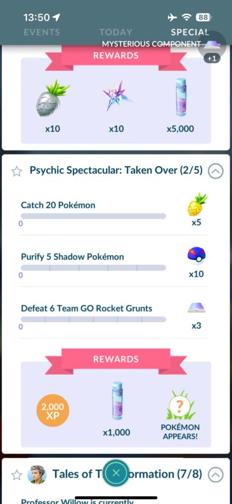 I was saving my super rocket radar and accidentally collected rewards from page 1 (except encounter), am I cooked?