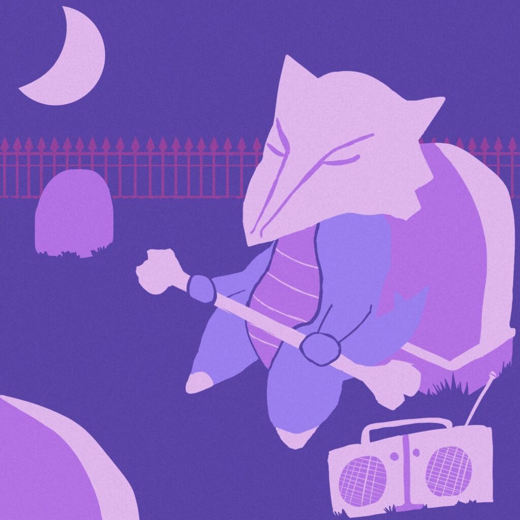 Cover art I made for my newest lofi song