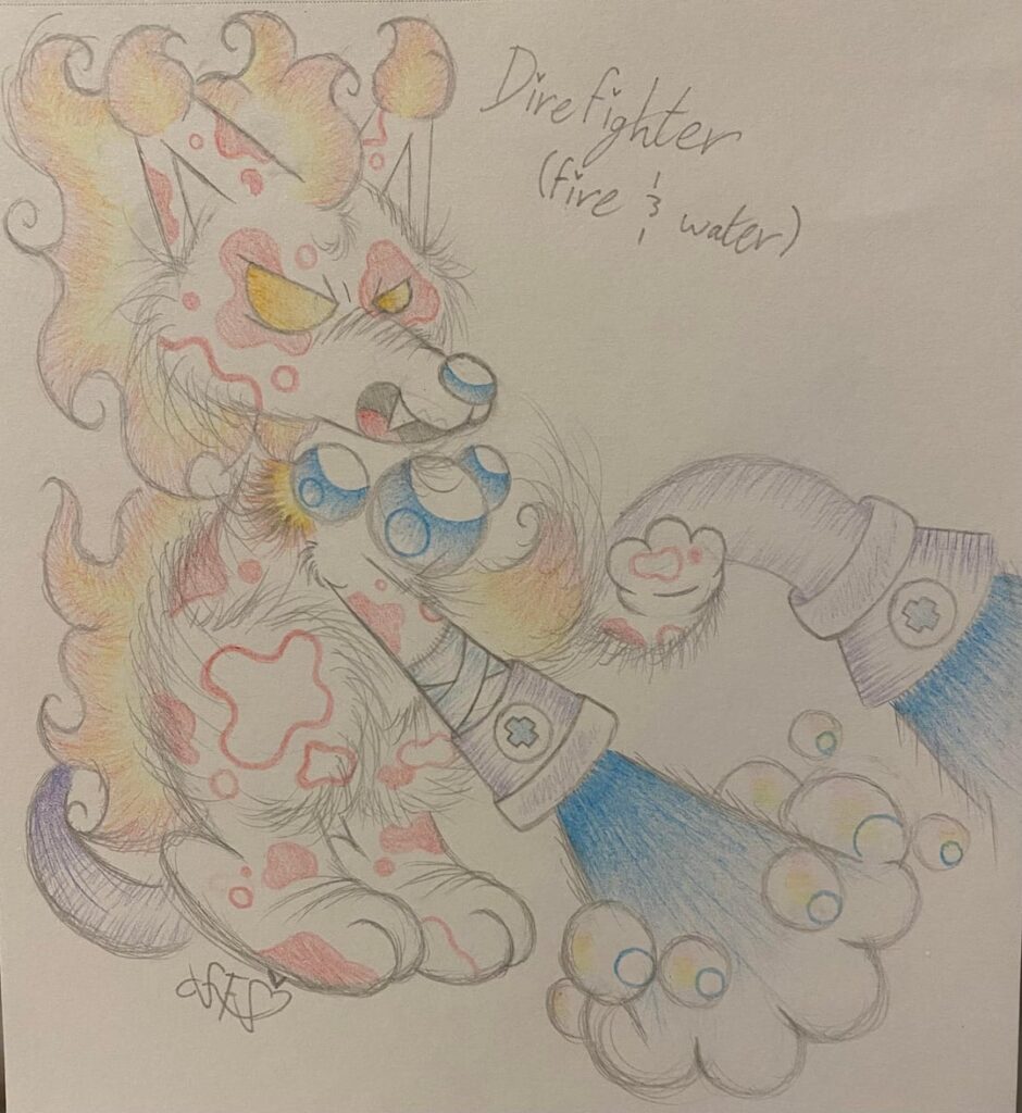 Apologies for the VERY subpar artwork, but I finally doodled the final evolutions for my starters (for a hypothetical Pokemon and Digimon-inspired game I’d been daydreaming of) </3 Who would ya’ll pick?