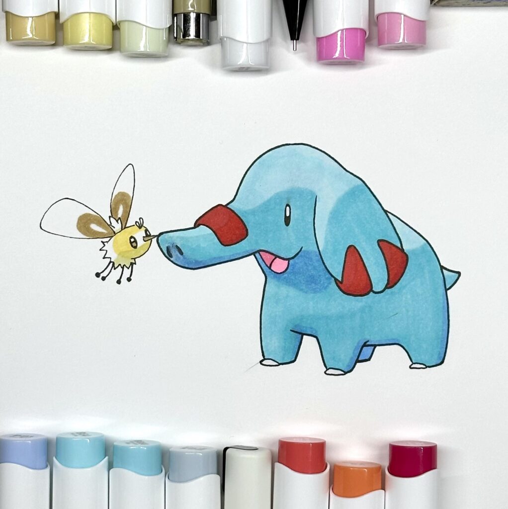 Inktober drawing (day 14: trunk)