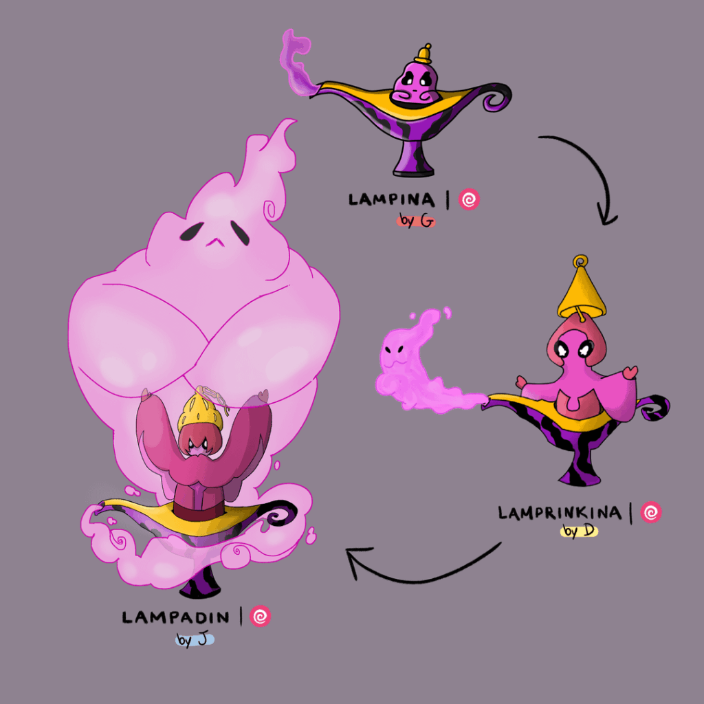 3 friends evolve each other’s mons