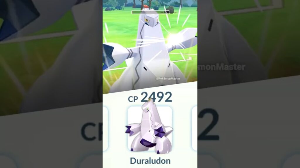 1.1 hp Duraludon vs grunt in Pokemon GO