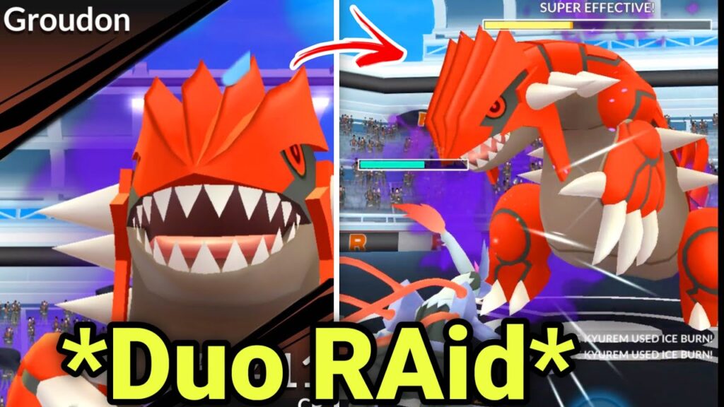 *DUO* SHADOW GROUDON Raid in Pokemon GO.