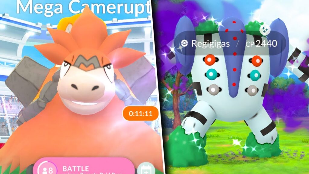 NEW MEGA CAMERUPT RAID DAY IS LIVE IN POKEMON GO! Shadow Regigigas is BACK! #pokemongo