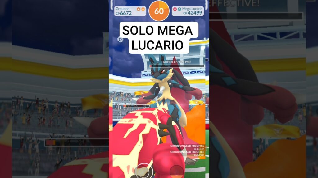 SOLO Mega Lucario in Pokemon Go #pokemongo