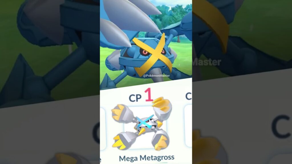 using LeveL 1 Mega Metagross in Pokemon GO.