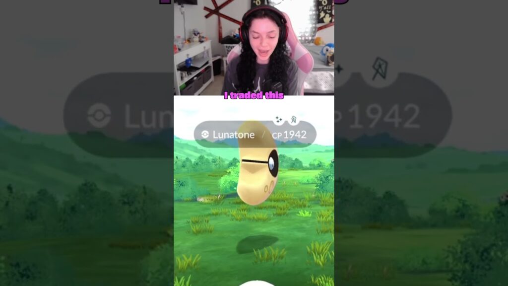 I got this SHINY MOON POKEMON in POKEMON GO!! #shorts