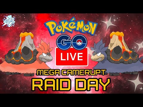Hosting Mega Camerupt Raids Live | Pokemon GO Raid Day