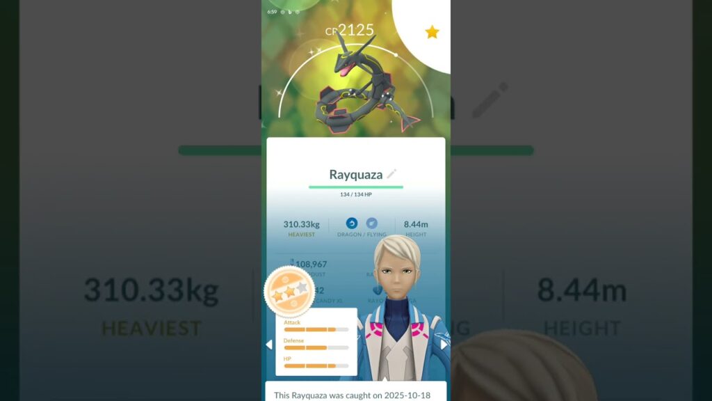 My Mega Rayquaza day haul in Pokemon Go!
