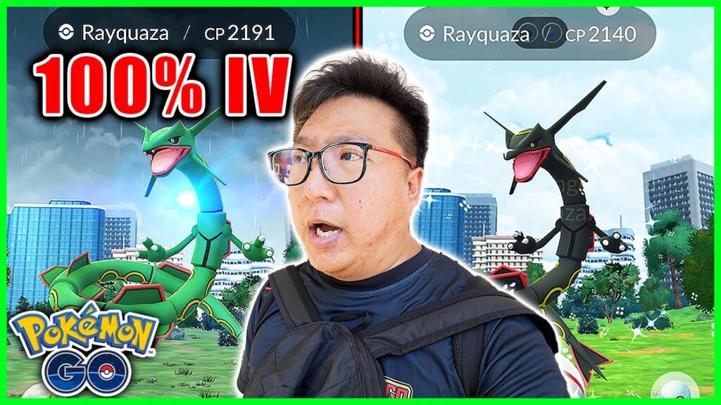 42 Mega Rayquaza Raids During Raid Day With 100% IV Caught! - Pokemon GO