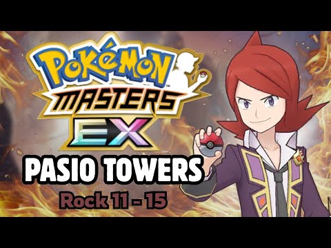 CRUMBLE THOSE ROCKS!! Pasio Towers - Rock Floor 11 - 15 | Pokemon Masters EX