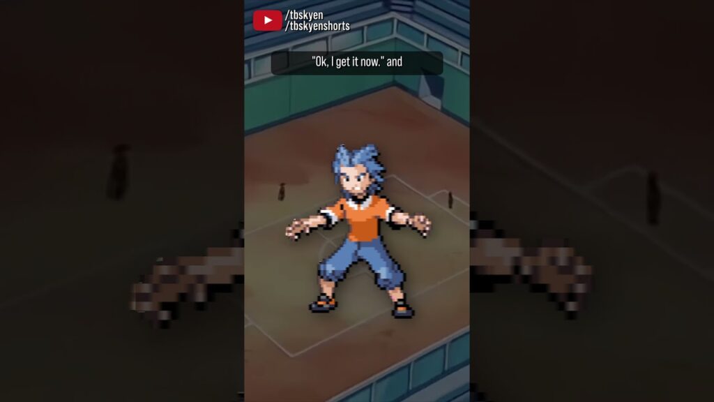 You can barely tell he's a Fighting type gym leader | #pokemon