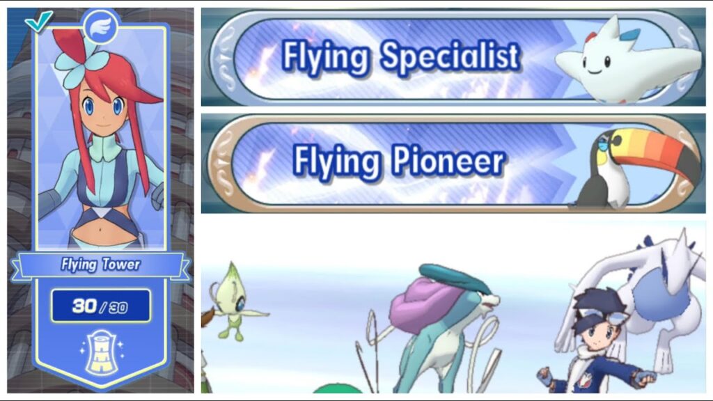 Pokemon Masters EX: Pasio Flying Tower Conquered Final Floors 27-30