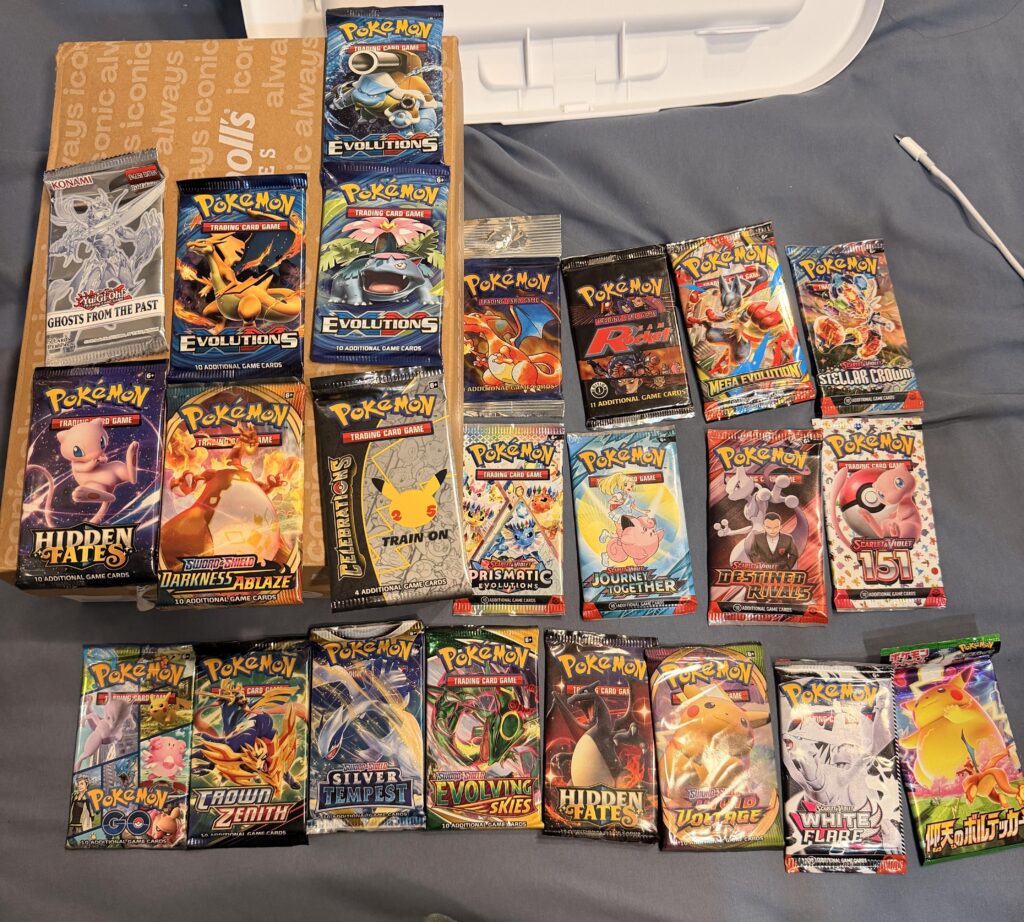 Sealed pack collection so far