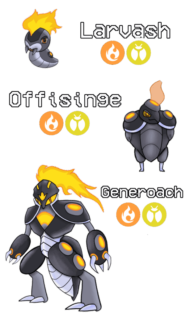 Full Larvash Evo Line and Dex Entries!